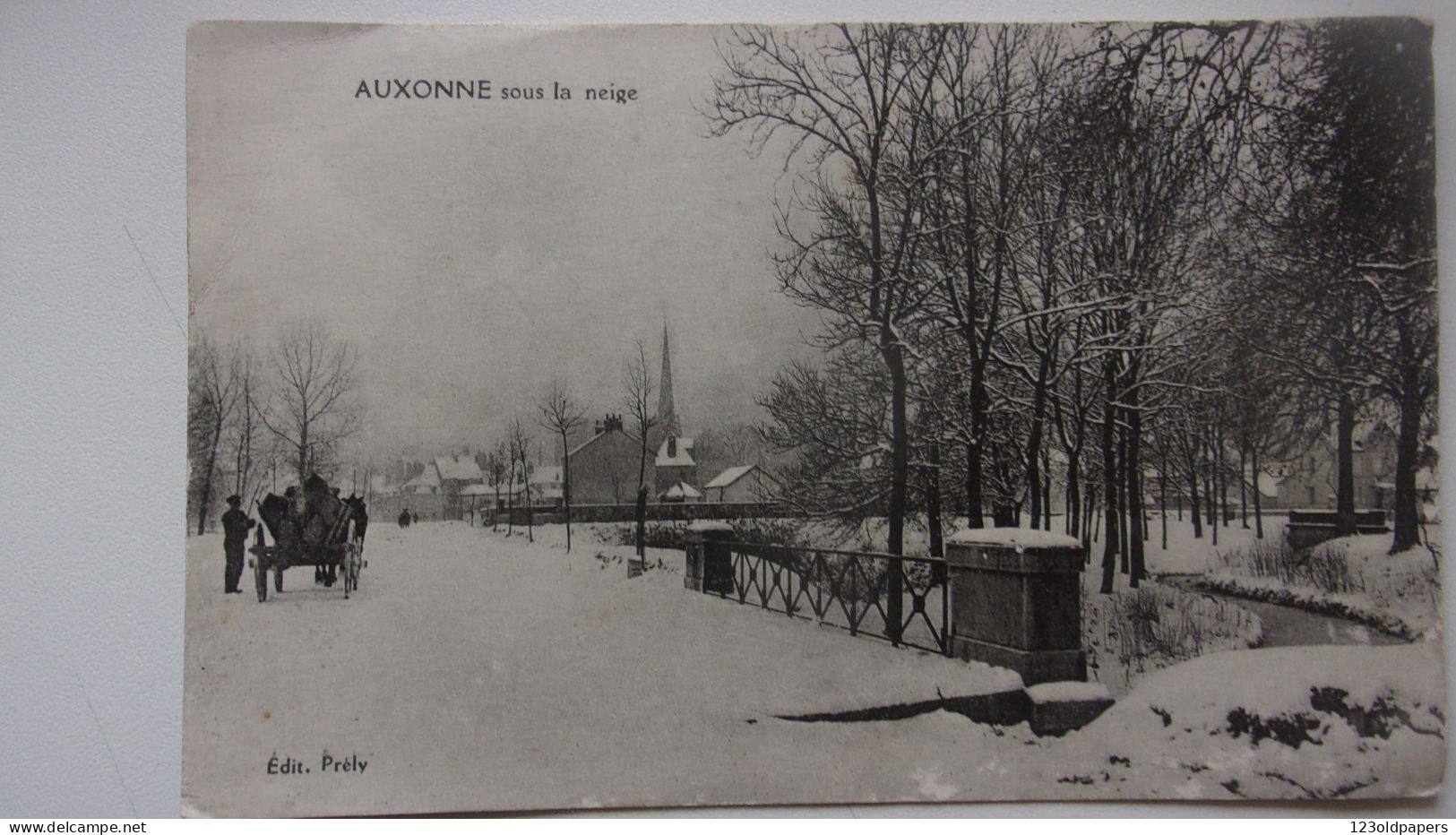 21 AUXONNE SOUS LA NEIGE 1919 - Auxonne