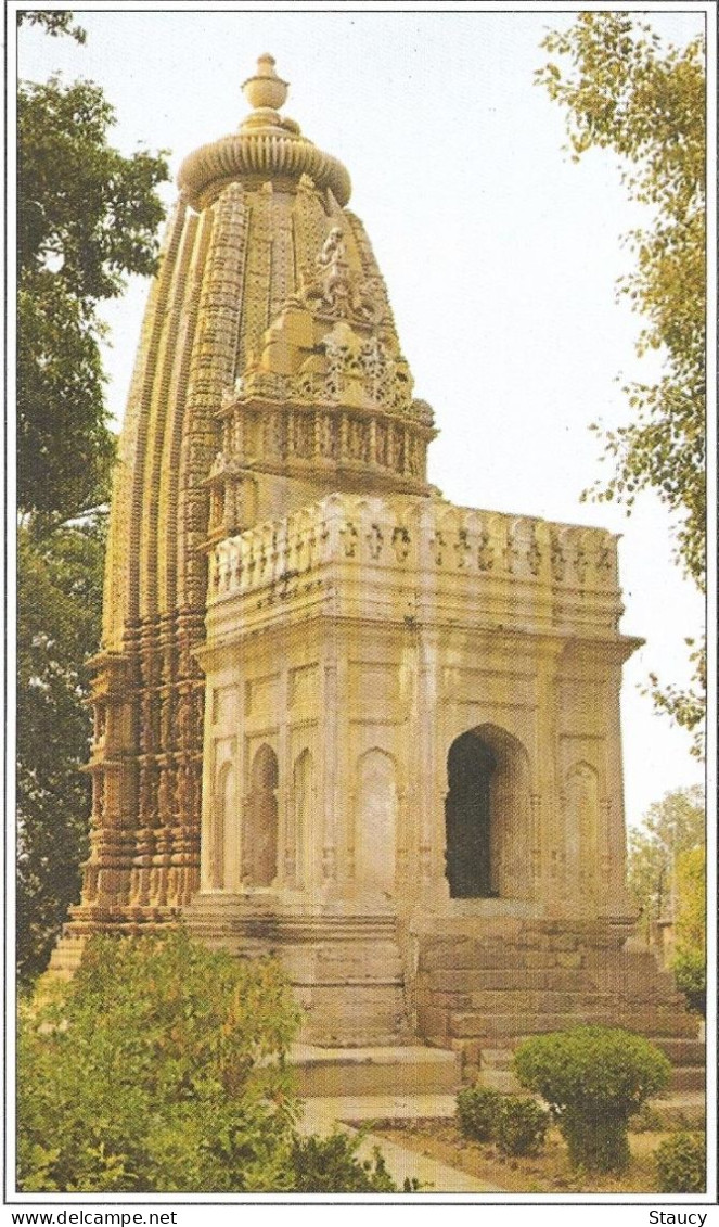 India Khajuraho Temples MONUMENTS - ADINATH Temple Of The Eastern Group Picture Post CARD New As Per Scan - Hinduismus