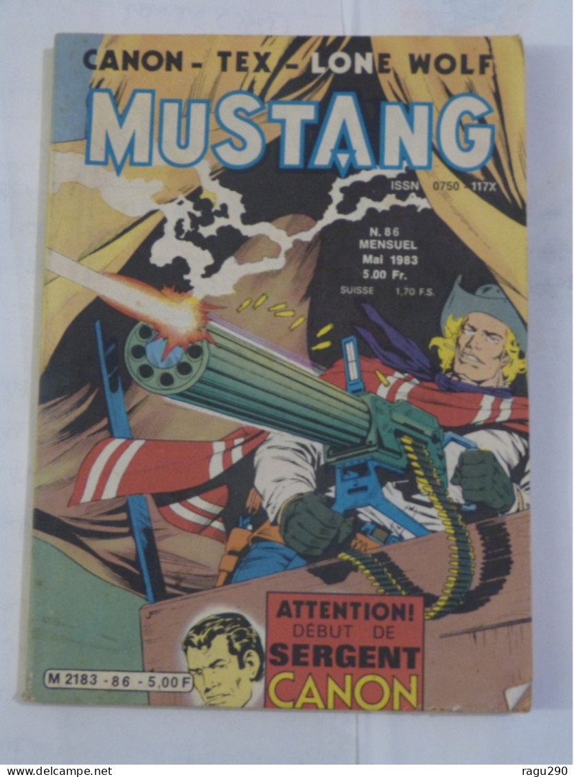 MUSTANG  N° 86  Avec  TEX WILLER - Mustang