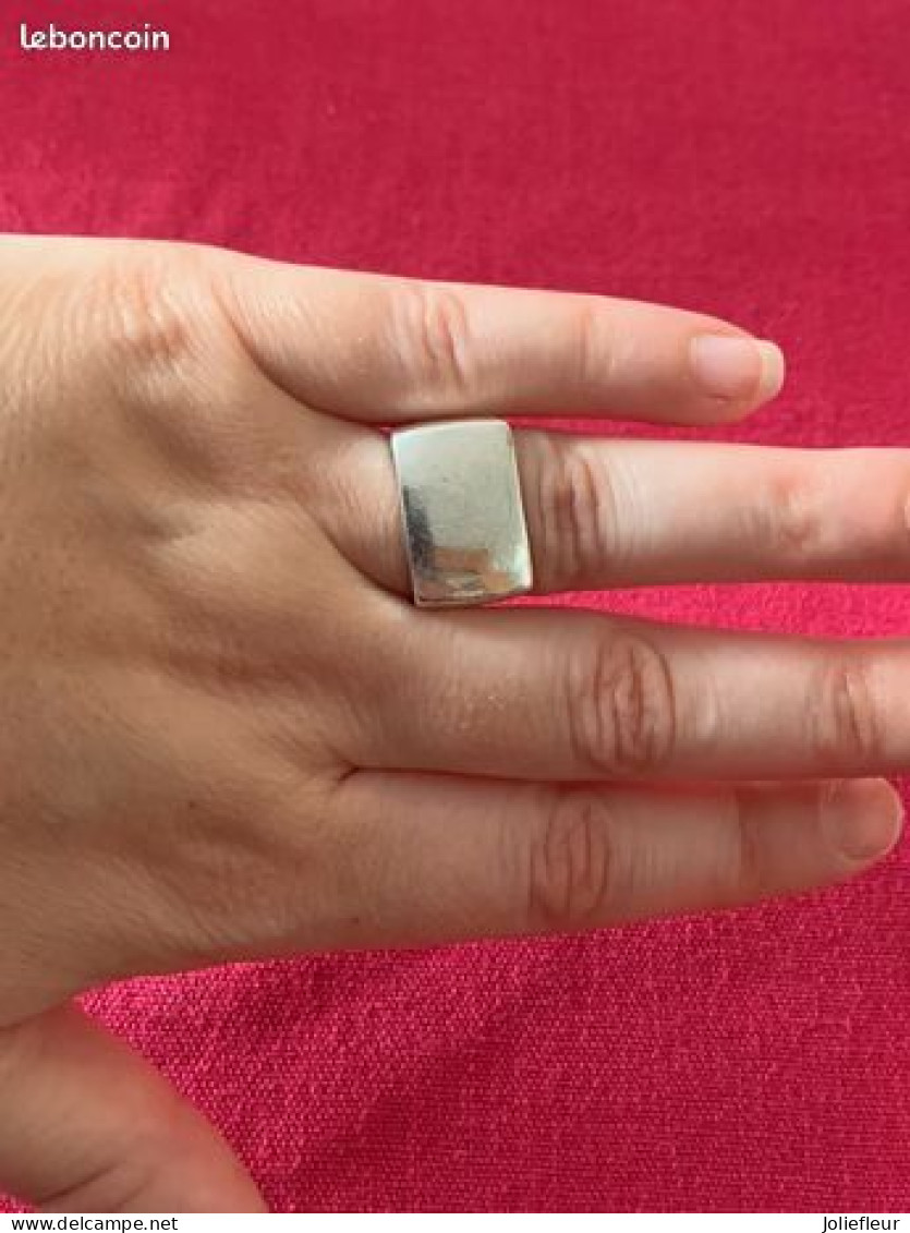 Bague Ou Chevalière En Argent Massif Taille :54 - Ring