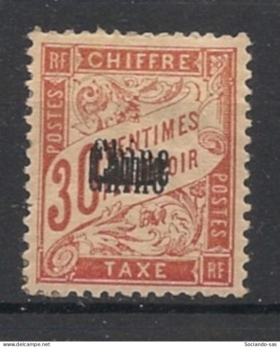 CHINE - 1901 - Taxe TT N°Yv. 5a - Type Duval 30c Rouge - VARIETE Double Surcharge - Neuf * / MH - Strafport