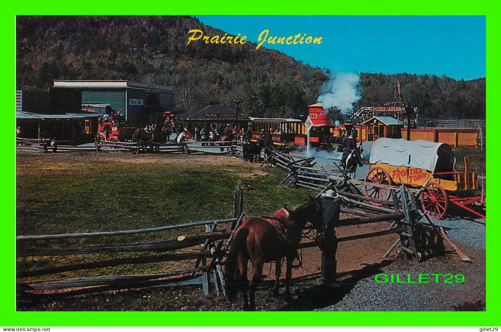 LAKE GEORGE, NY - PRAIRIE JUNCTION - FRONTIER TOWN IN THE ADIRONDACKS - DEXTER - PUB BY DEAN COLOR SERVICE - - Adirondack