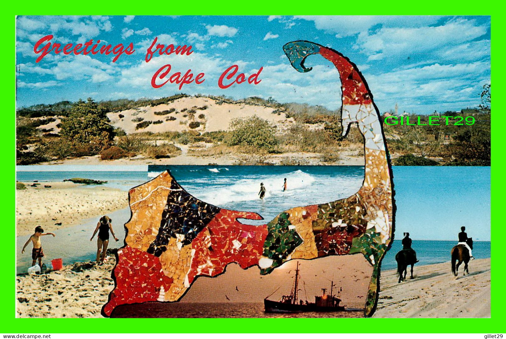 CAPE COD, MA - CAPE COD'S VACATIONLAND - TRAVEL IN 1980 - PUB. BY J. LAZARUS - - Cape Cod