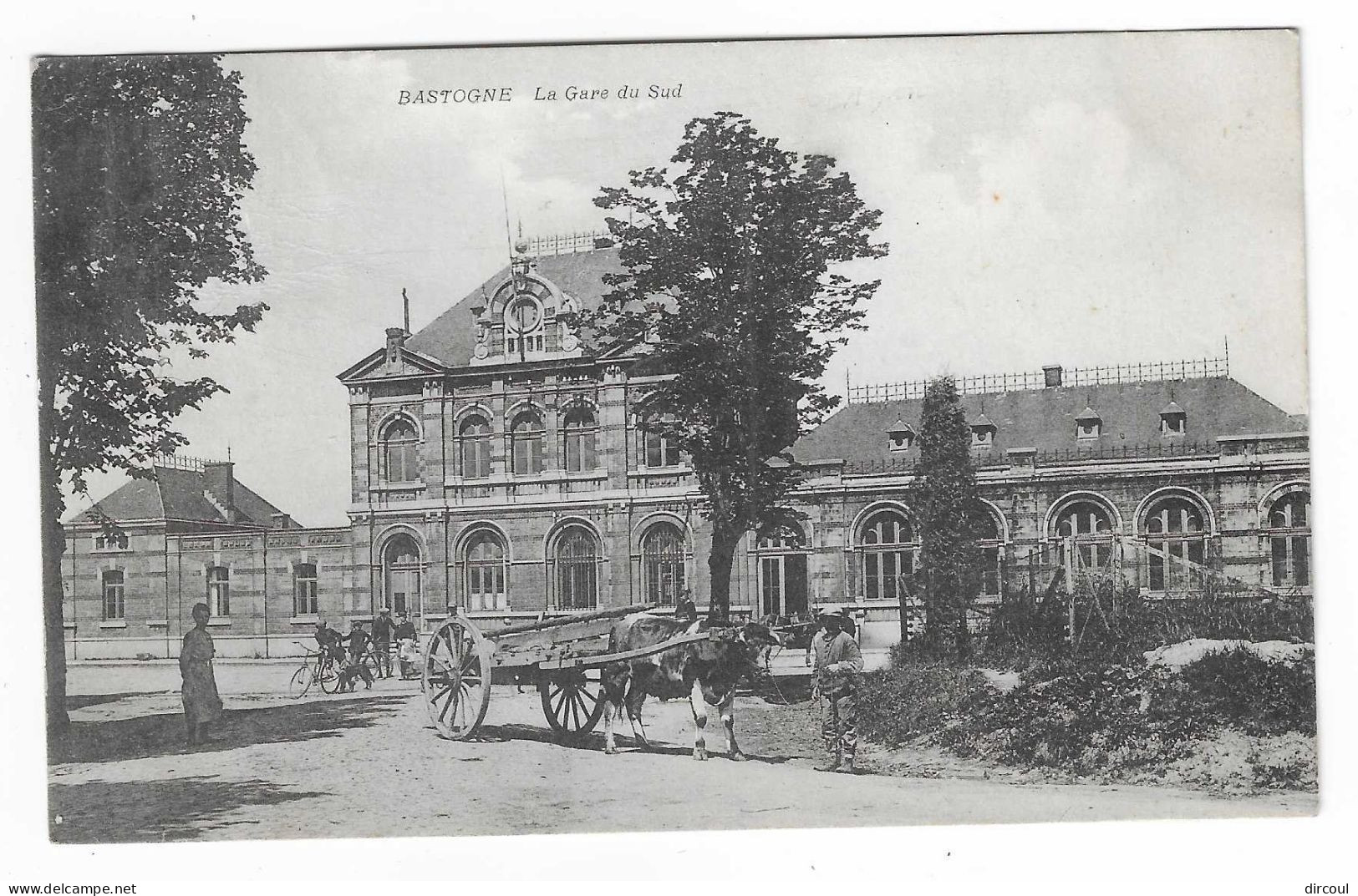 51968  BASTOGNE  LA  GARE  DU  SUD  ATTELAGE - Bastogne