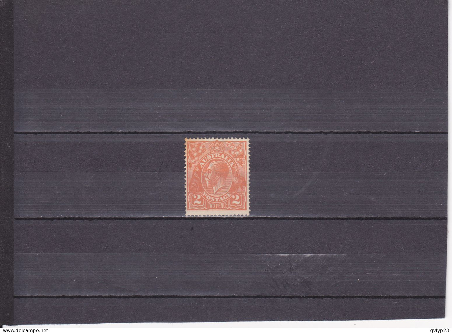 GEORGE V / 2 P ORANGE / NEUF * / FIL. III /N° 25 YVERT ET TELLIER 1914-23 - Mint Stamps