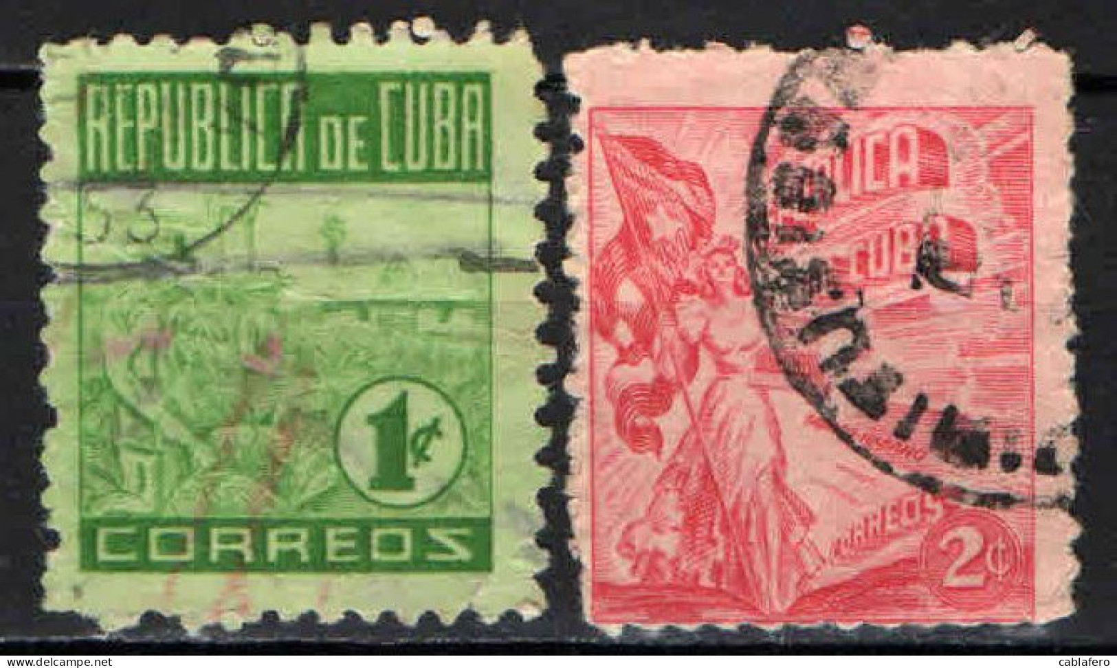 CUBA - 1948 - INDUSTRIA CUBANA DEL TABACCO - USATI - Gebruikt