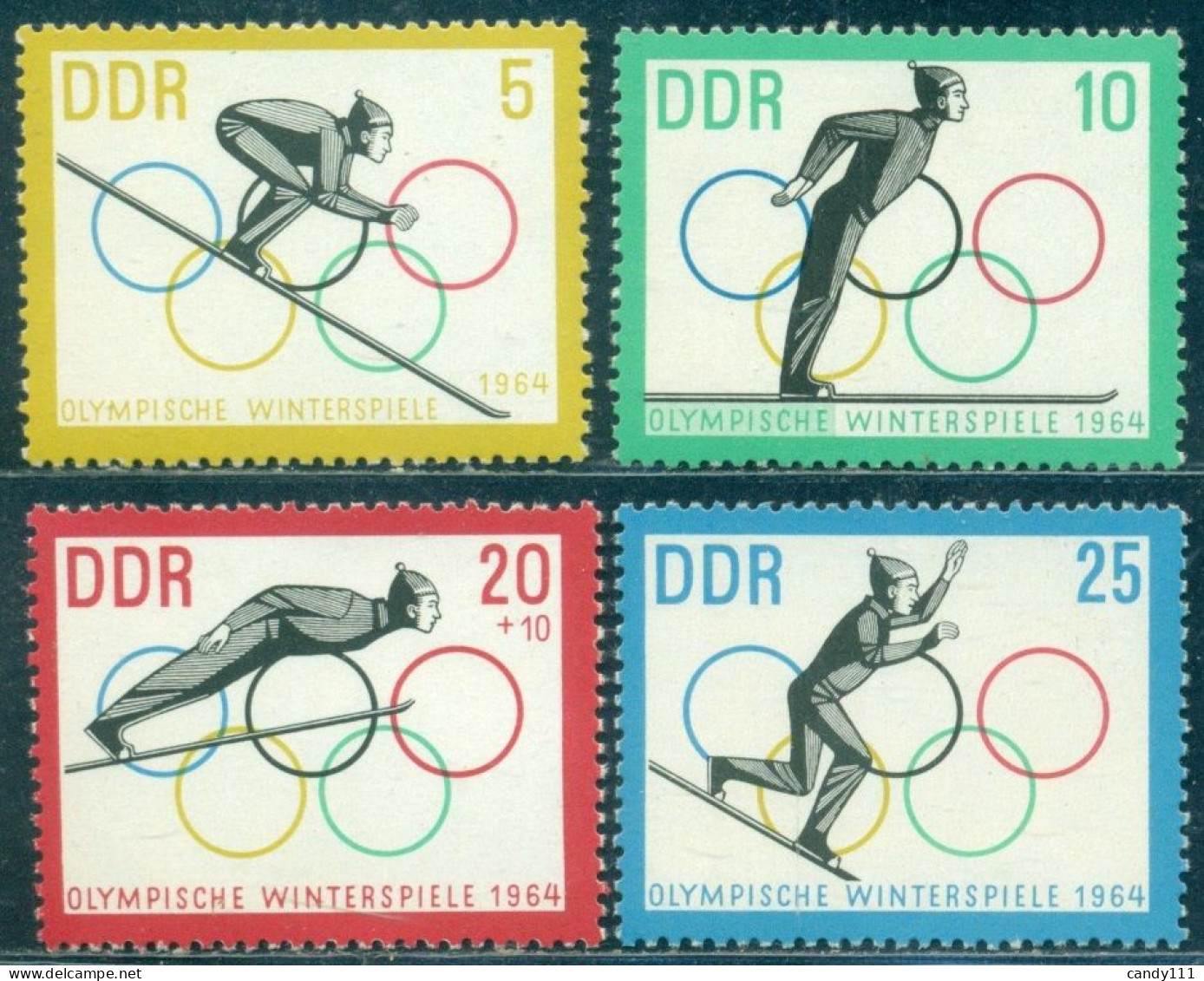 1963 Innsbruck Winter Olympics,Ski Jumping,winter Sports,DDR,1000,MNH - Inverno1964: Innsbruck