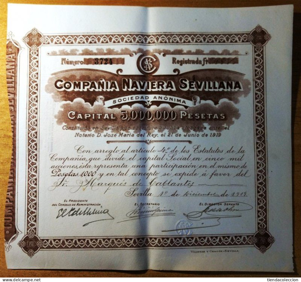 Compañía Naviera Sevillana - Navegación