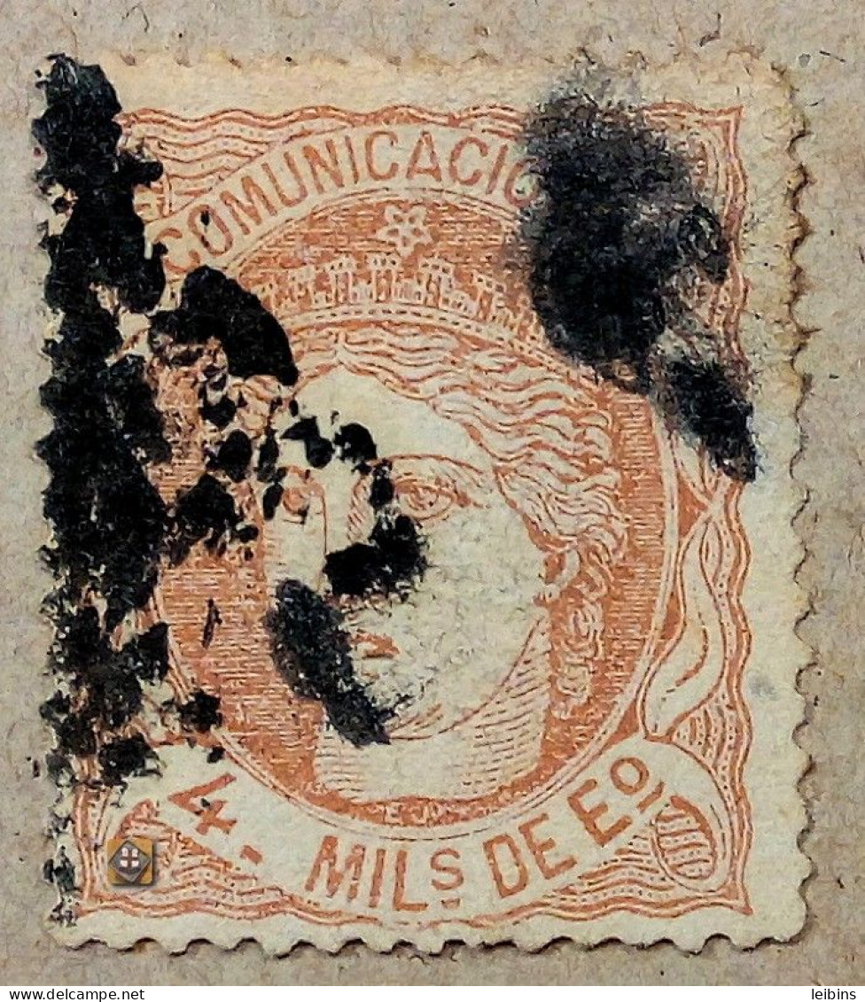 1870 Spanien Mi.98, 4M /o - Gebruikt