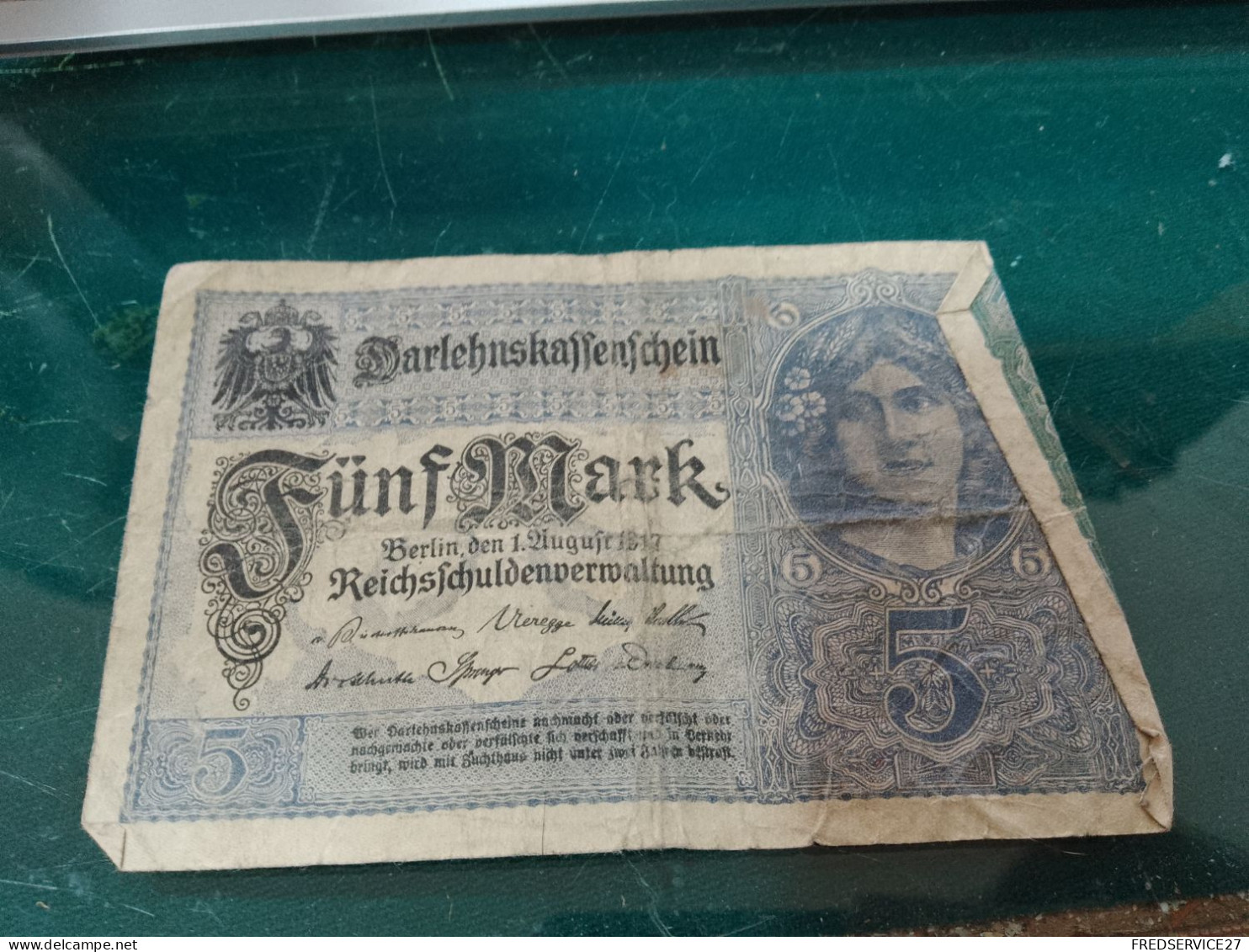 BILLET / 5 MARK/ 1917 - 5 Mark