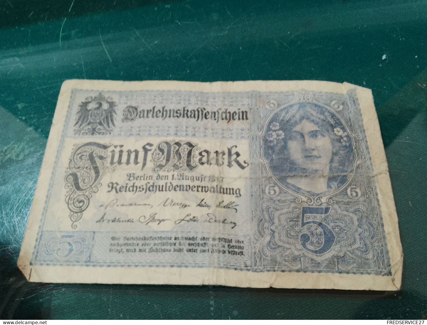 BILLET / 5 MARK/ 1917 - 5 Mark