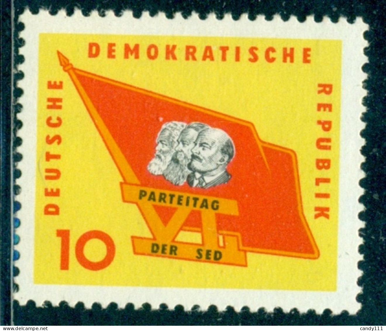 1963 Karl Marx,Friedrich Engels,Lenin,Communist Party,DDR,941,MNH - Karl Marx