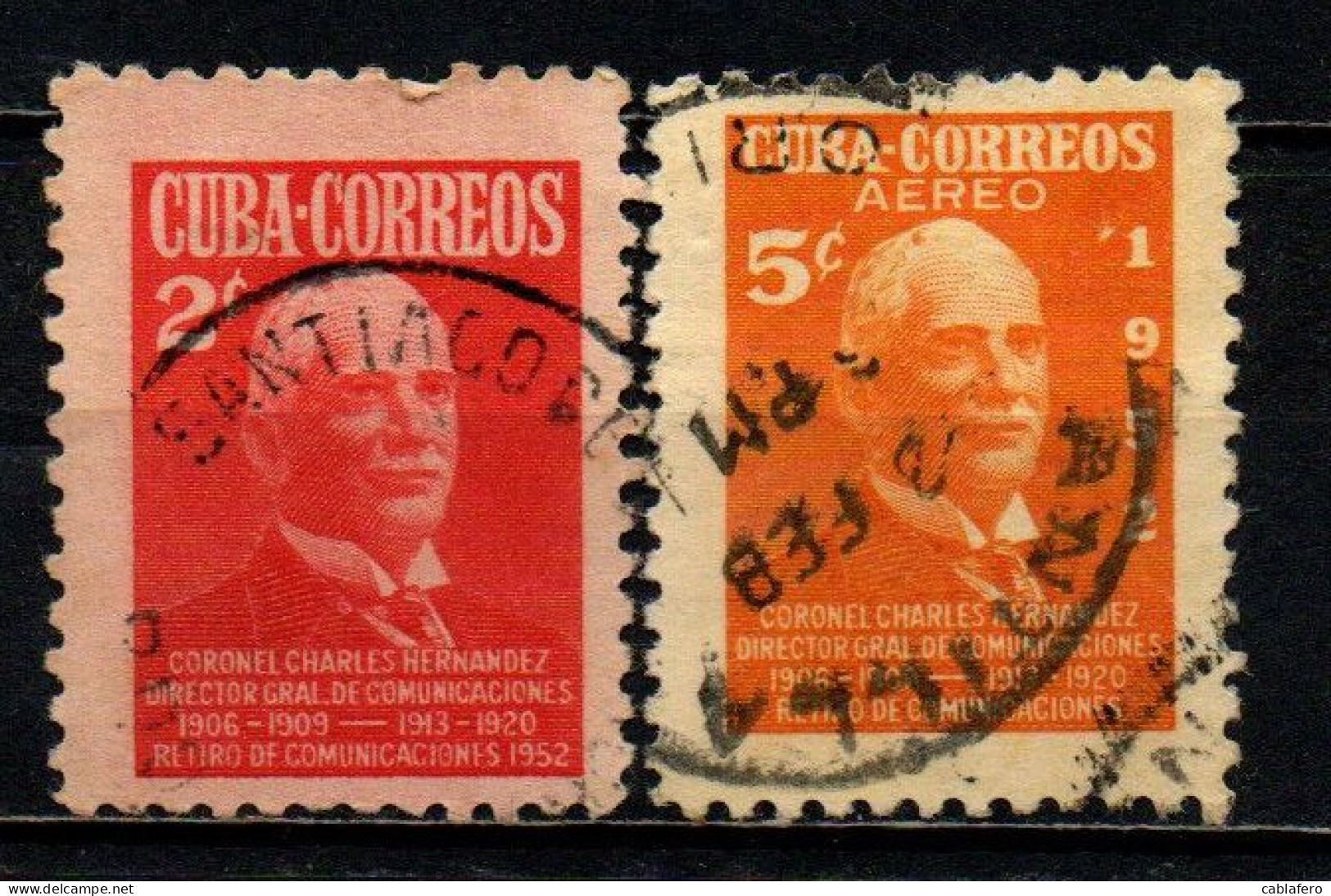 CUBA - 1952 - Col. Charles Hernandes Y Sandrino - USATI - Usati