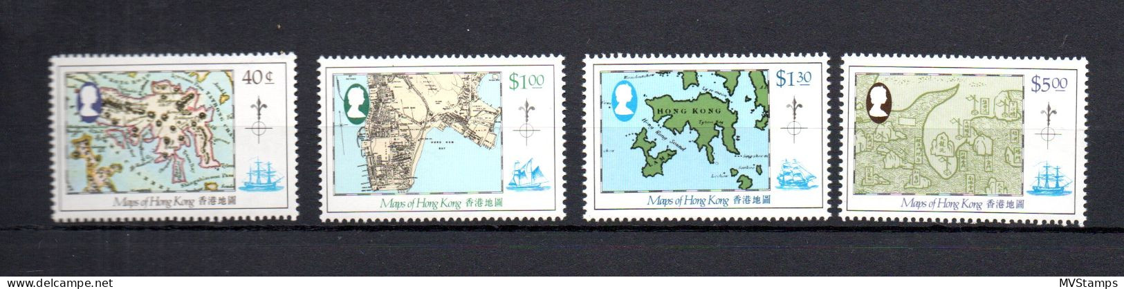 Hong Kong 1984 Set Maps Stamps (Michel 427/30) Nice MNH - Neufs