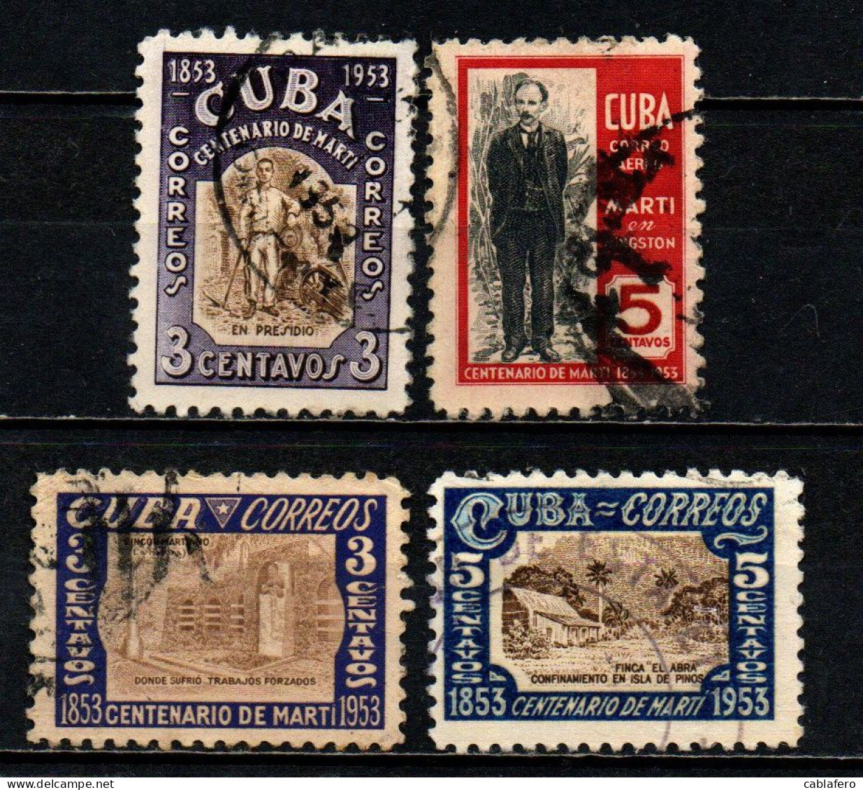 CUBA - 1953 - Centenary Of Birth Of Jos'e Marti - USATI - Gebraucht