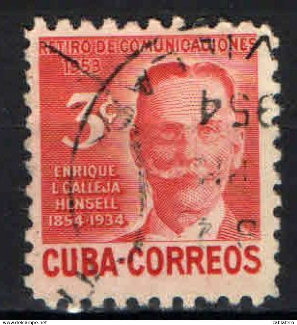 CUBA - 1953 - Enrique Calleja Hensell - USATO - Gebraucht