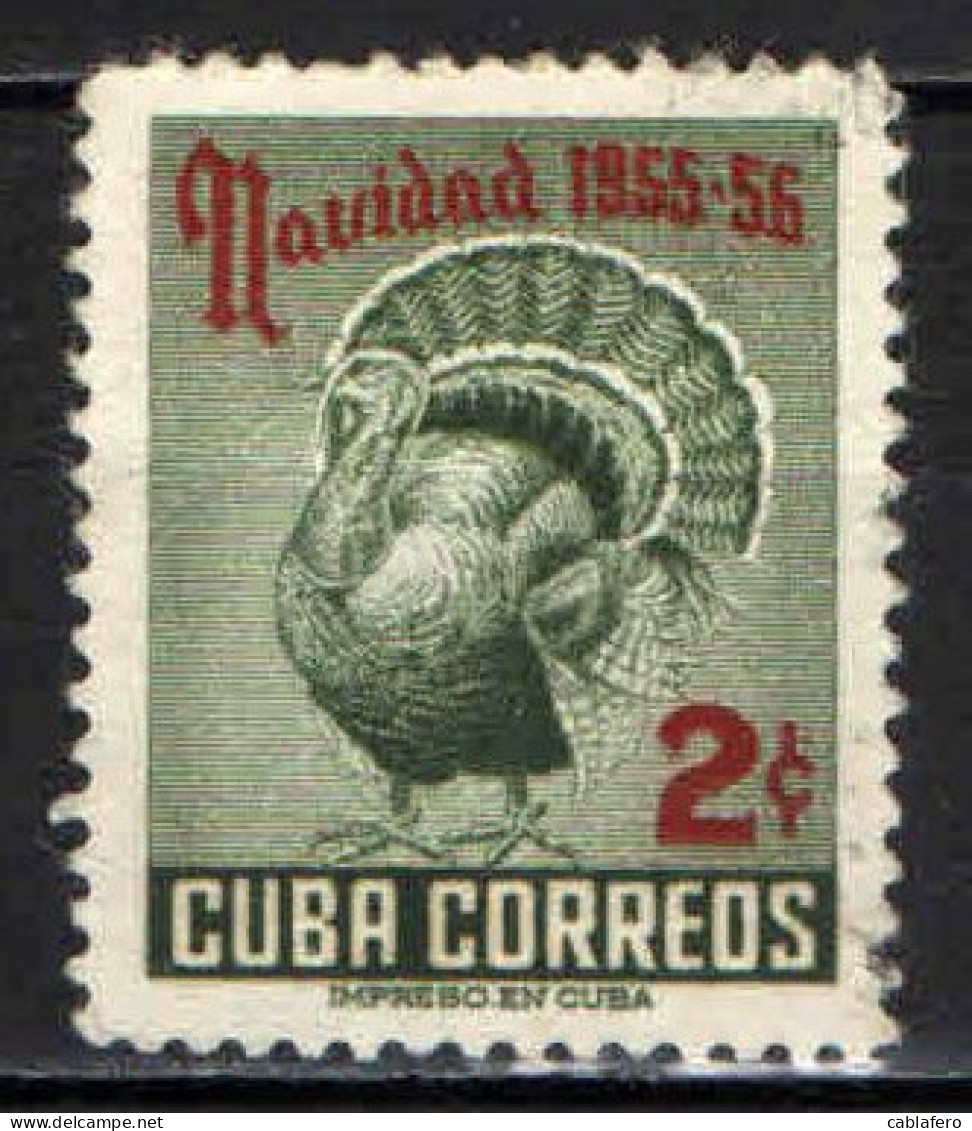 CUBA - 1955 - Christmas: Turkey - USATO - Gebraucht