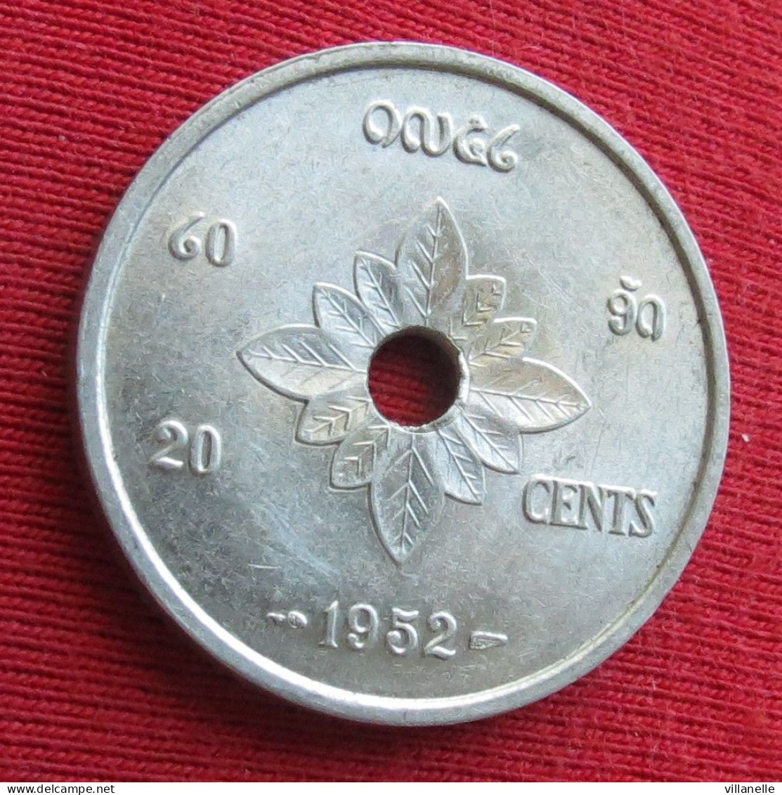 Laos 50 Cents 1952 #1 W ºº - Laos