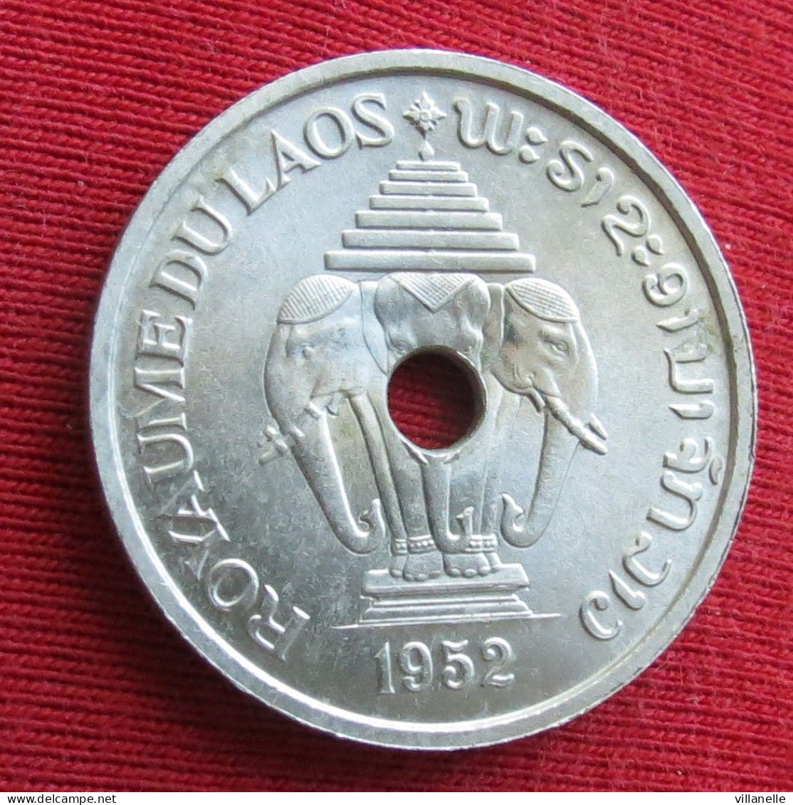 Laos 50 Cents 1952 #2 W ºº - Laos