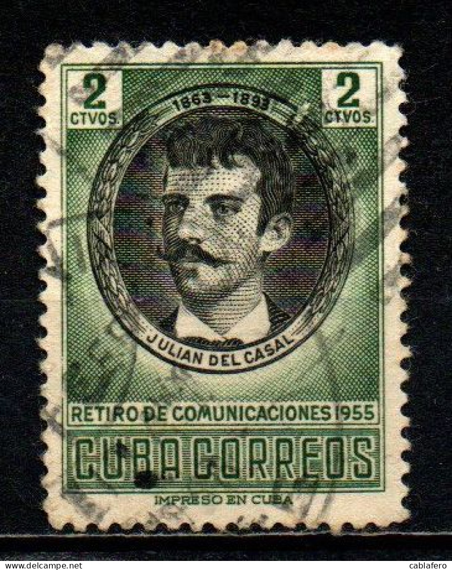 CUBA - 1956 - Julian Del Casal - USATO - Gebraucht