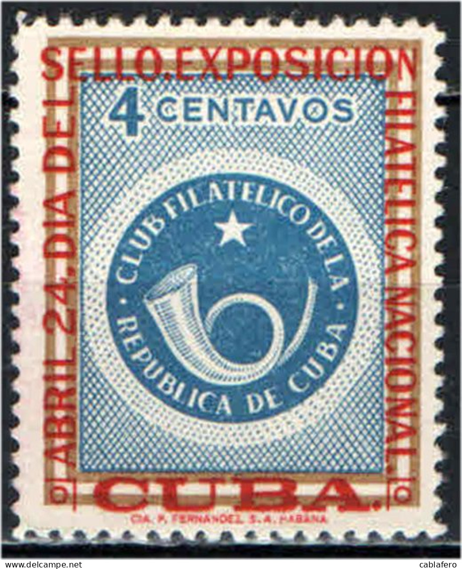 CUBA - 1957 - Emblem Of Philatelic Club Of Cuba - USATO - Oblitérés