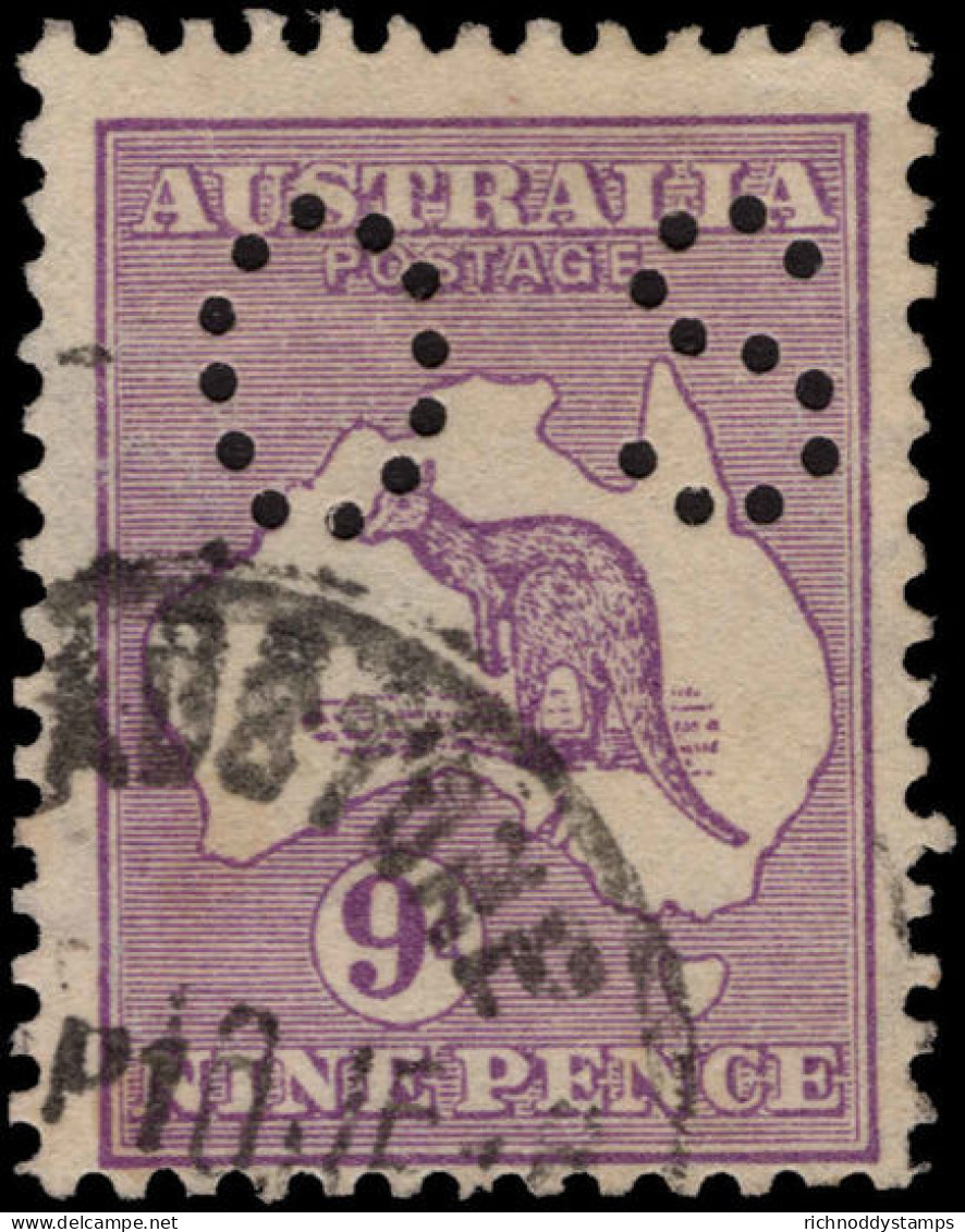 Australia 1915 9d Violet Official Fine Used. - Service