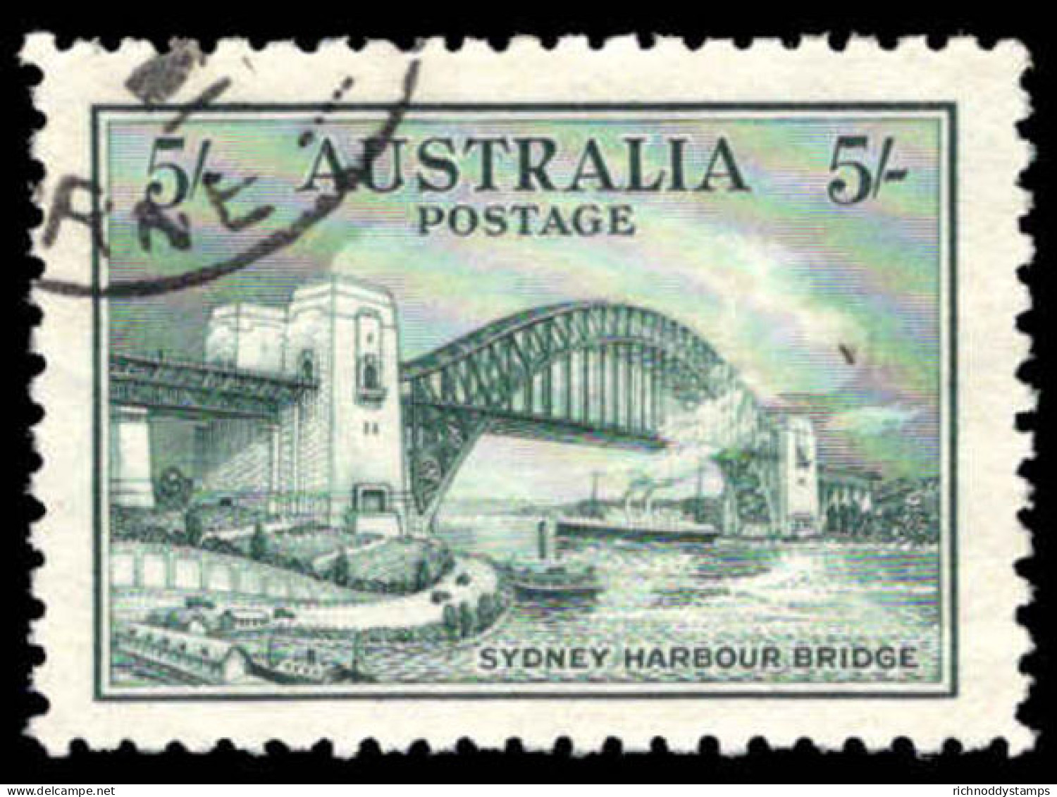 Australia 1932 5s Sydney Harbour Bridge Fine Used. - Oblitérés