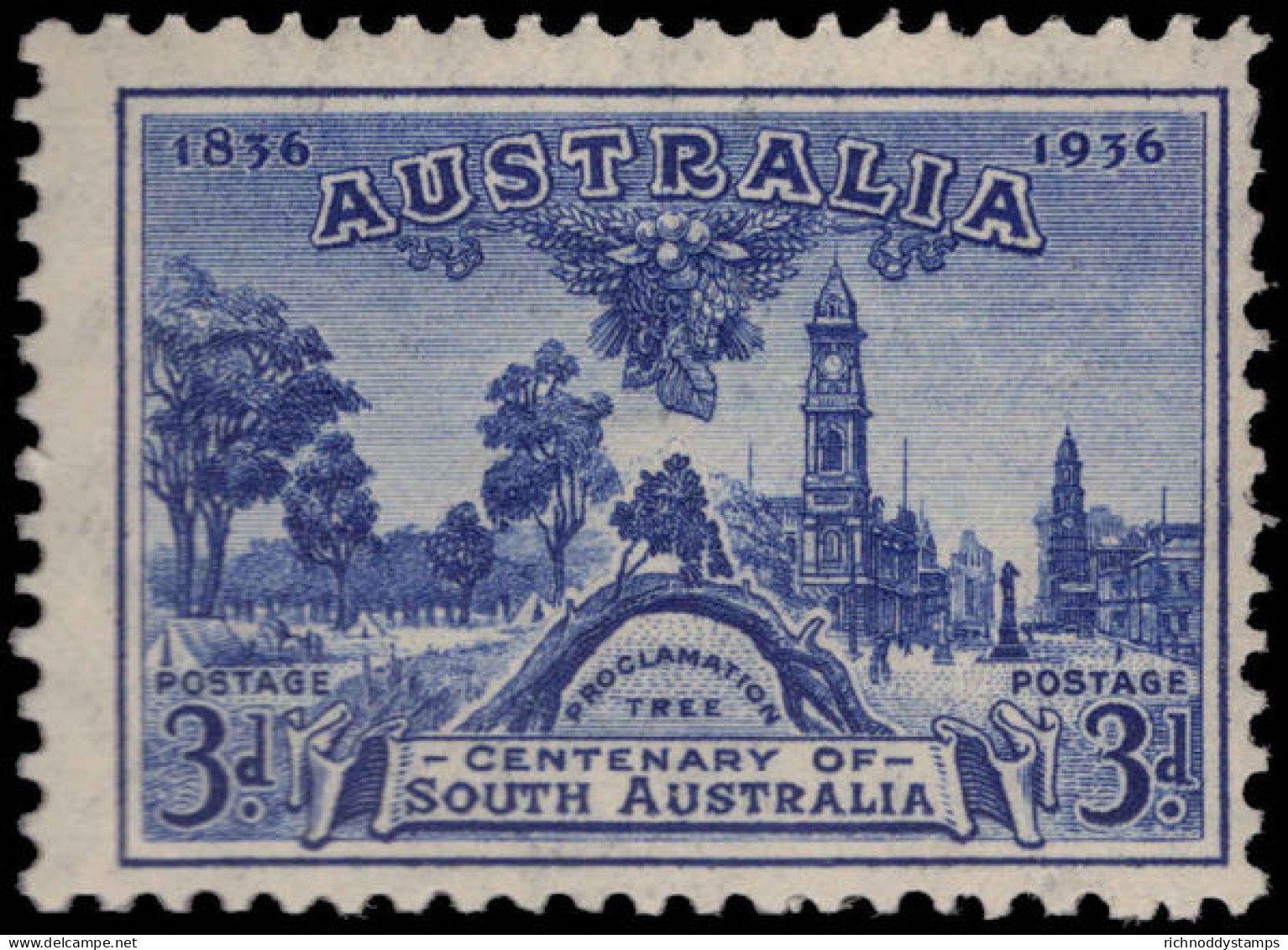 Australia 1936 3d South Australia Unmounted Mint. - Nuevos