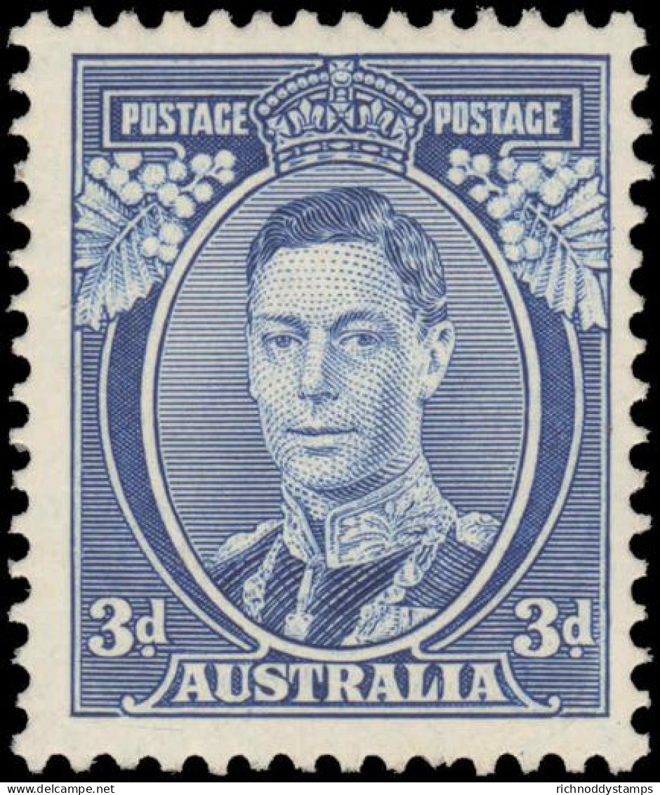 Australia 1937-49 3d Die 1a Unmounted Mint. - Ungebraucht