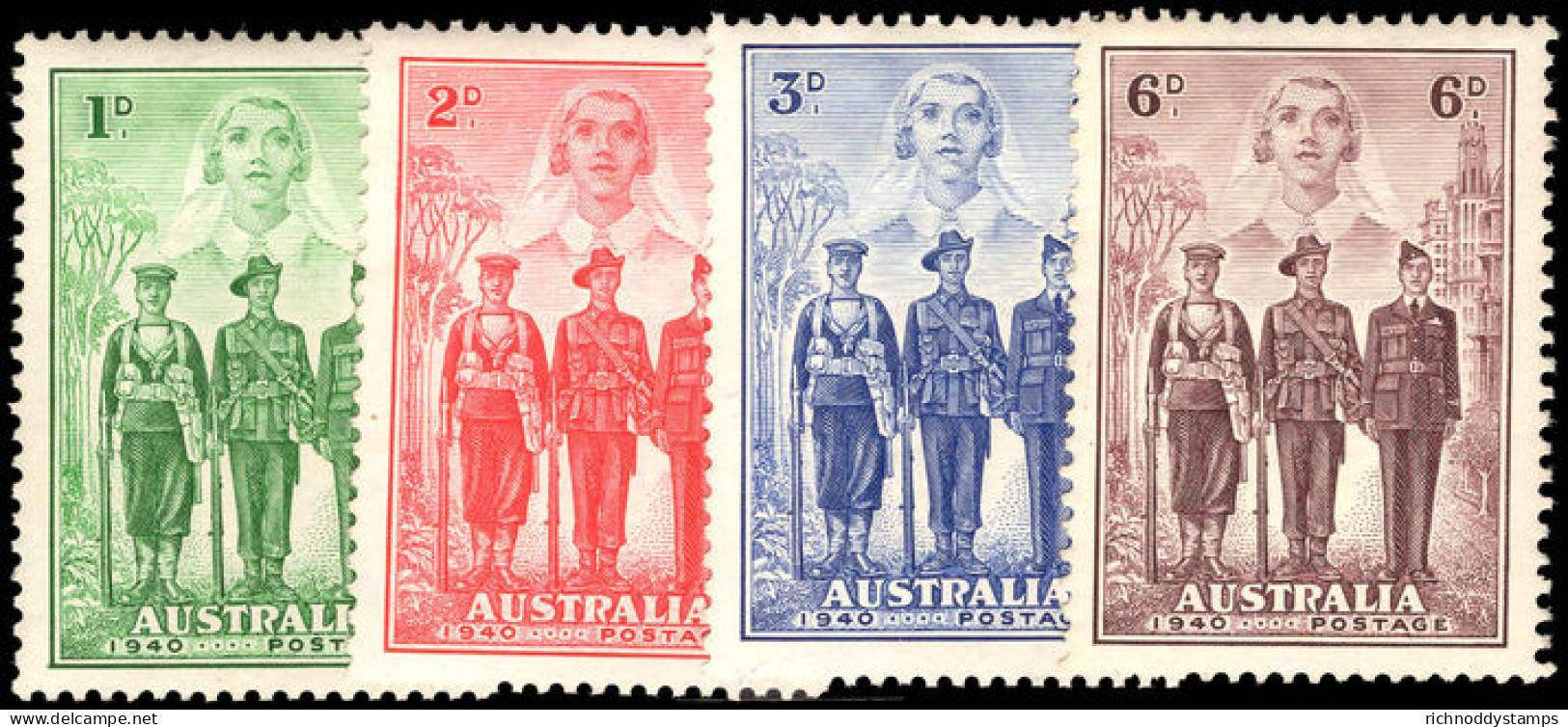 Australia 1940 Australian Imperial Forces Lightly Mounted Mint. - Nuevos