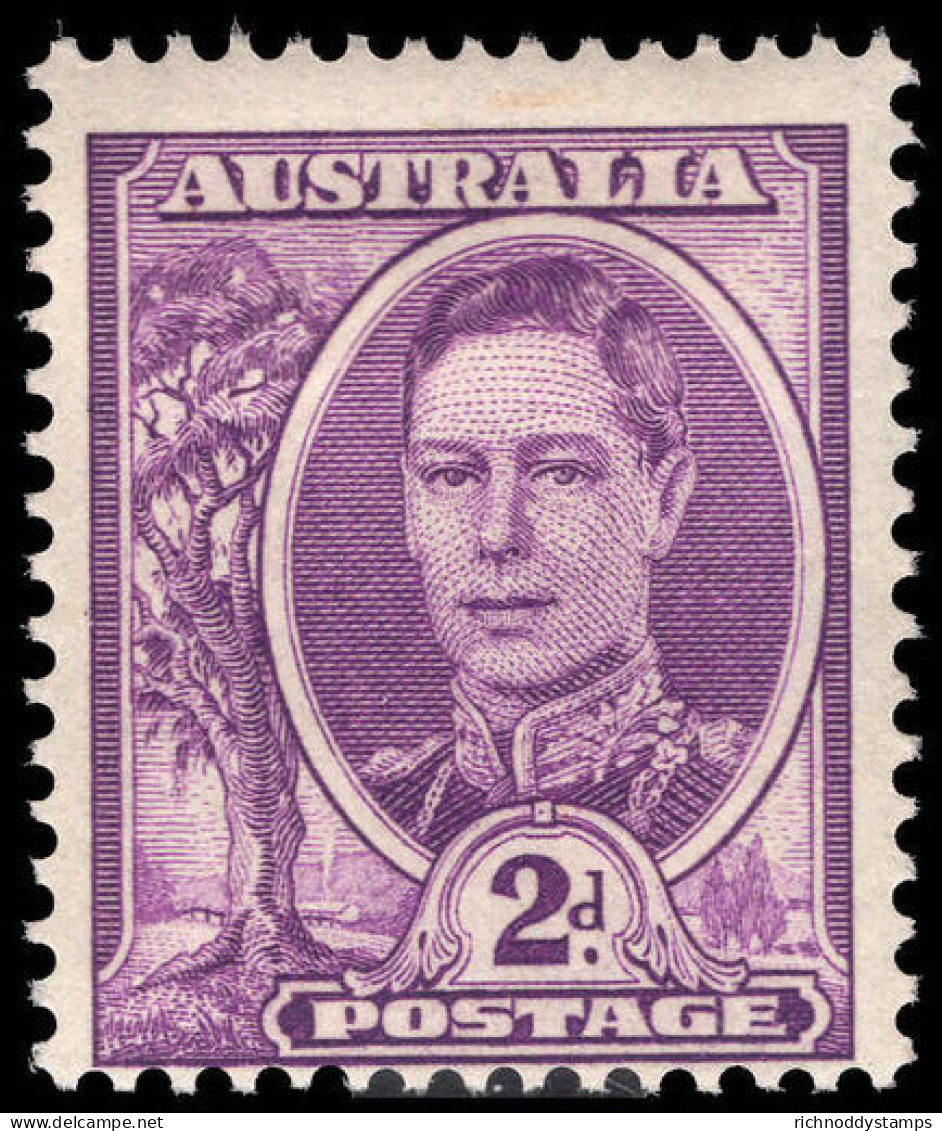 Australia 1948-56 2d Bright Purple Lightly Mounted Mint. - Nuovi
