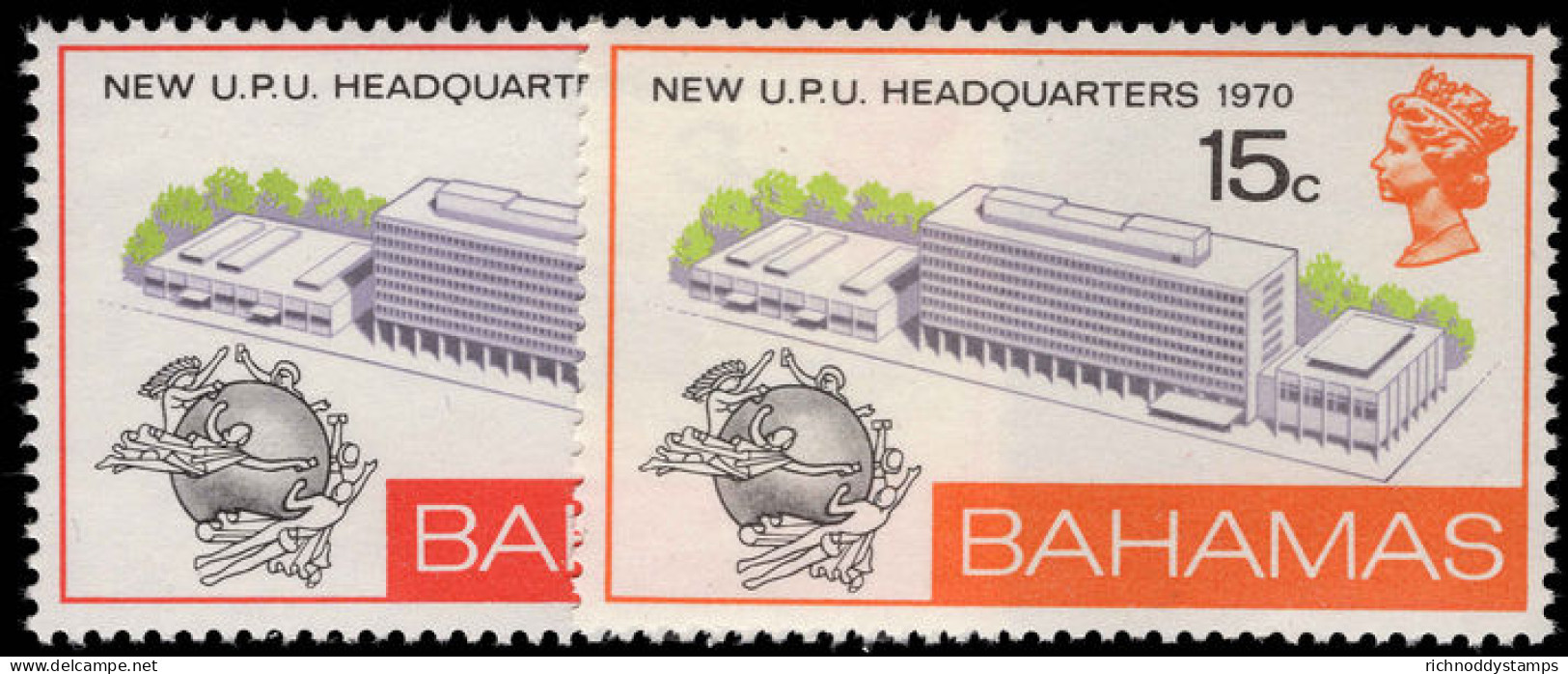 Bahamas 1970 UPU HQ Unmounted Mint. - 1963-1973 Ministerial Government