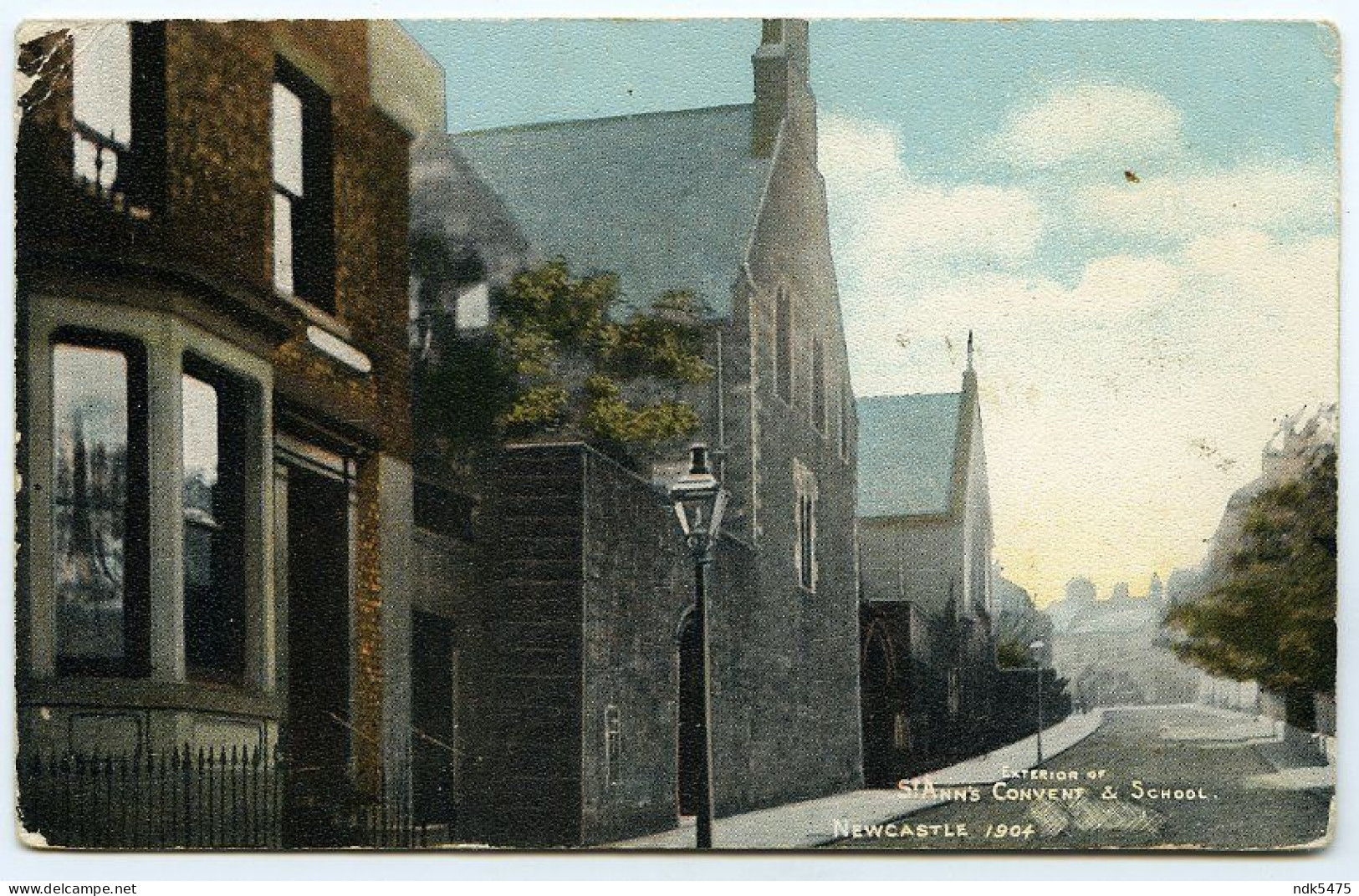 NEWCASTLE : ST ANN'S / ANNE'S CONVENT & SCHOOL, EXTERIOR, 1904 / HUTHWAITE, SHERWOOD STREET, GROCER (WYATT, MIDDLETON) - Newcastle-upon-Tyne