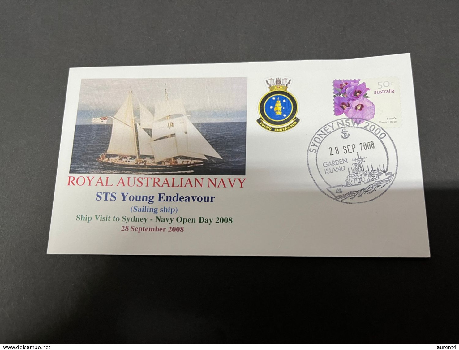 7-7-2023 (1 S 34) Royal Australian Navy Warship - Sail Ship STS Young Endeavour - Autres & Non Classés