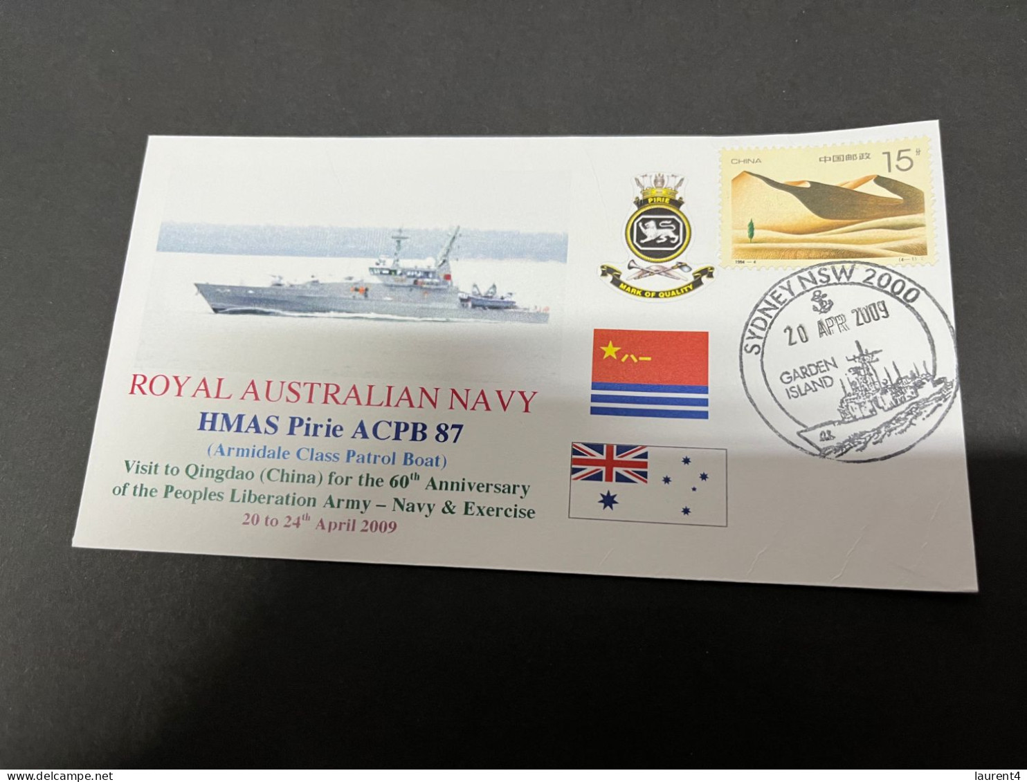 7-7-2023 (1 S 34) Royal Australian Navy Warship - HMAS Pirie ACPB 87 (visit To China) - Andere & Zonder Classificatie