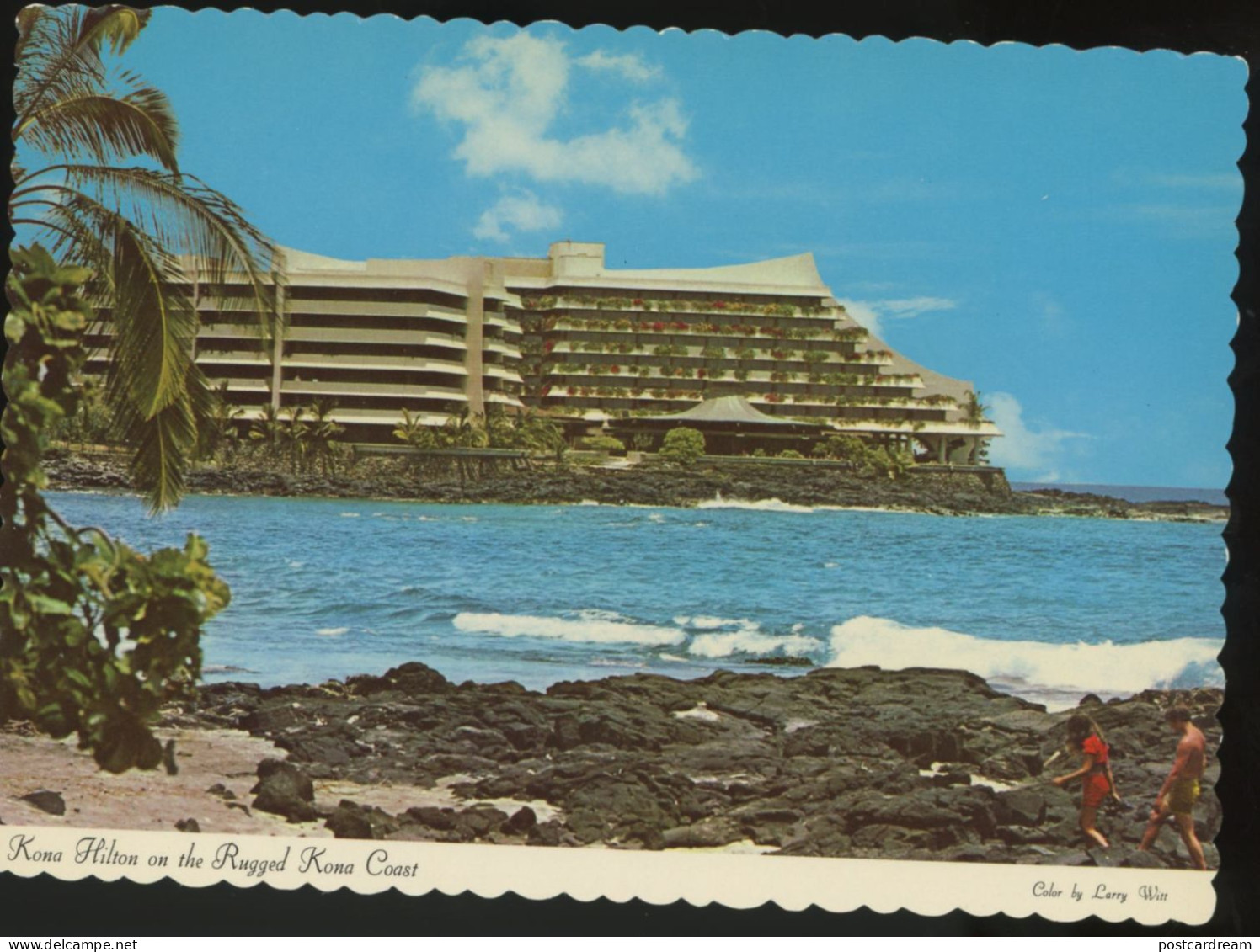 Postcard -Kona Hilton On The Rugged Kona Coast  Kailua Hawaii - Big Island Of Hawaii