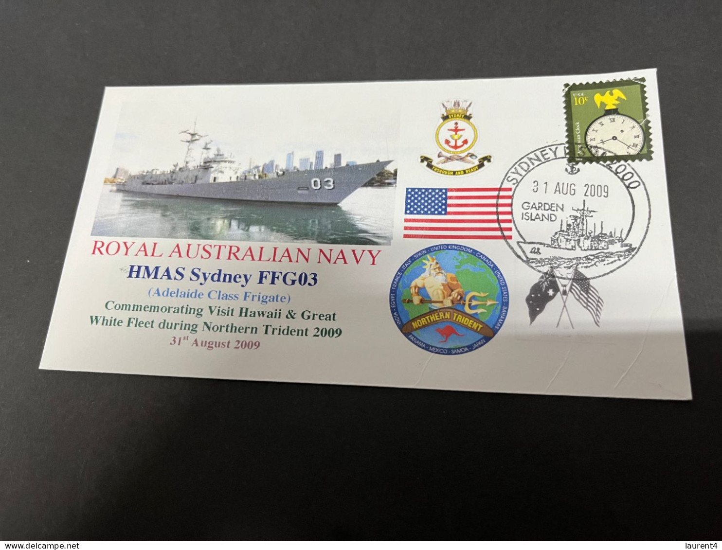 7-7-2023 (1 S 34) Royal Australian Navy Warship - HMAS Sydney FFG 03 (visit To Hawaii - USA) - Sonstige & Ohne Zuordnung