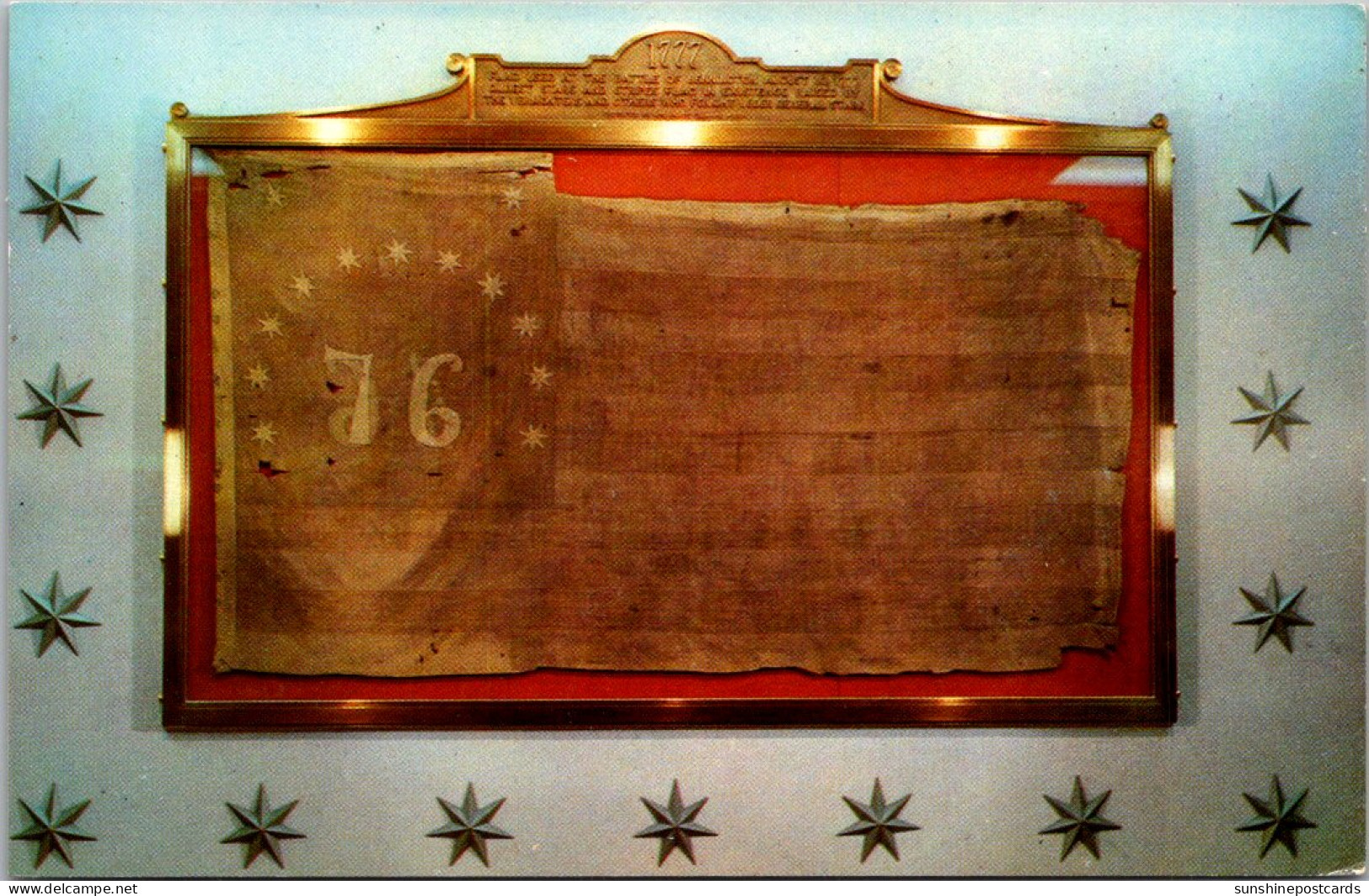 Vermont Bennington Historical Museum Oldest Stars And Stripes Flag In Existence Battle Of Bennington 16 August 1777 - Bennington