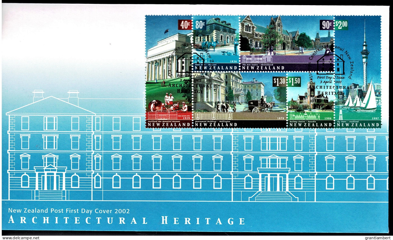 New Zealand 2002 Architectural Heritage FDC - FDC