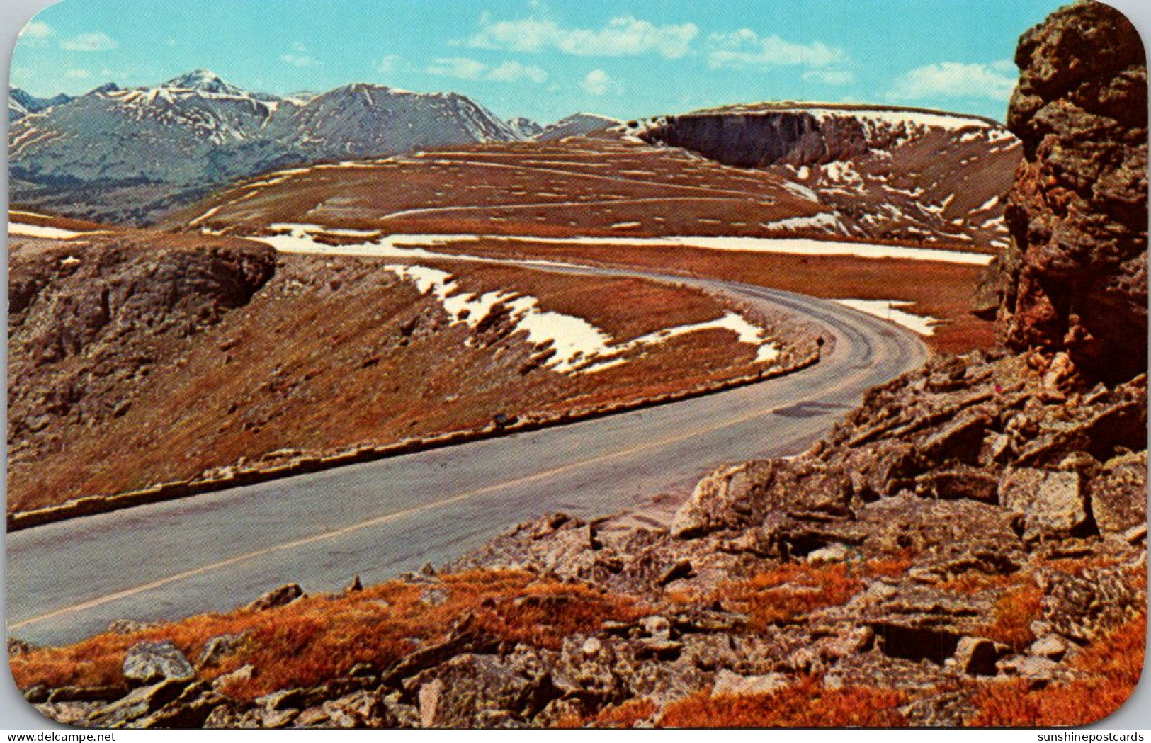 Colorado Rocky Mountains Tundra Curves On The Trail Ridge Road - Rocky Mountains