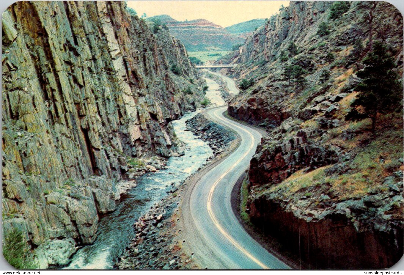 Colorado Rocky Mountains Rugged Cliffs In The Thompson Canyon On Highway 14 - Rocky Mountains