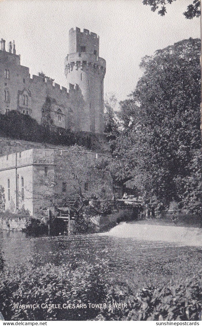 England Warwick Castle Caesar's Tower And Weir - Warwick