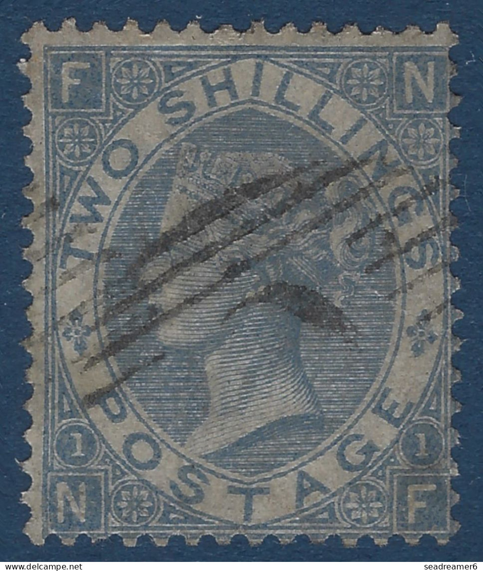 Grande Bretagne N°38a 2 Shilling Bleu Pale (PL1_FN/NF) Oblitéré Killer " C " De CONSTANTINOPLE TTB & Rare - Oblitérés