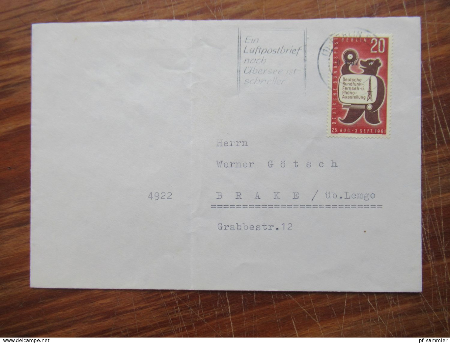 Berlin (West) kleiner Belegeposten 27 Stück ab 1961 wenige nach den 1960er Jahre! Alles Berlin Stempel in die BRD gesend