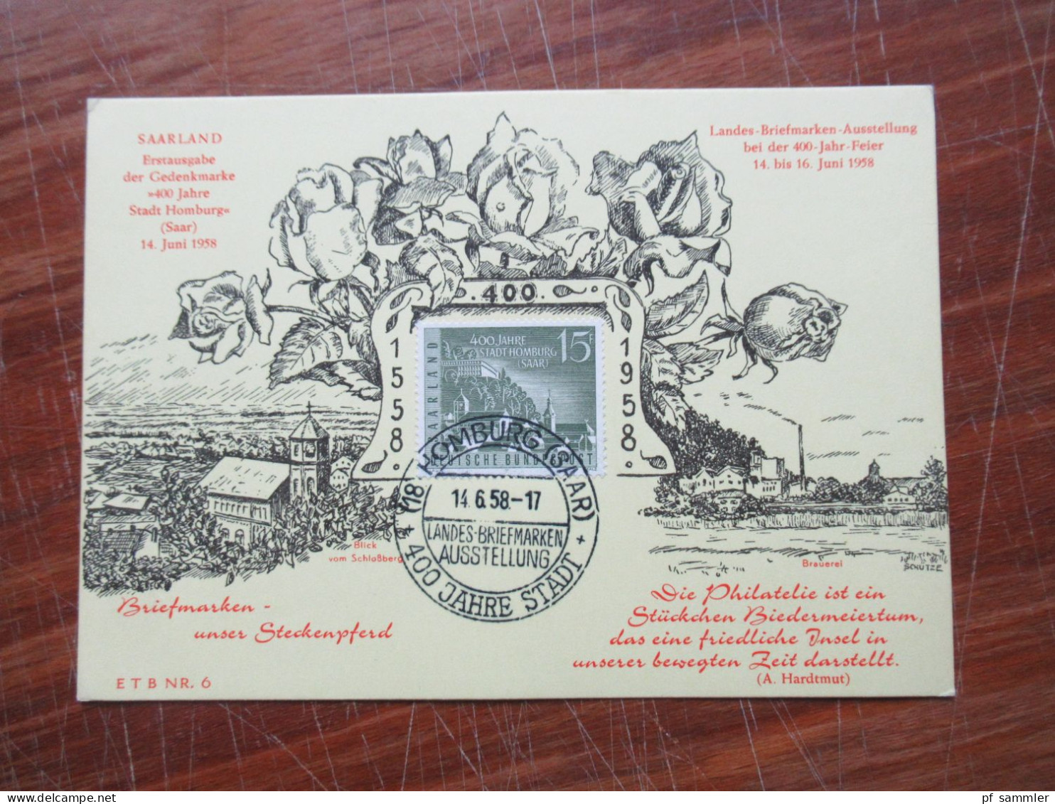 Saar / Saarland 1955 - 59 Belegeposten / FDC / Sonder PK insg. 41 Stück! Mit dem guten FDC Nr.329 (280€) Hoher KW!!