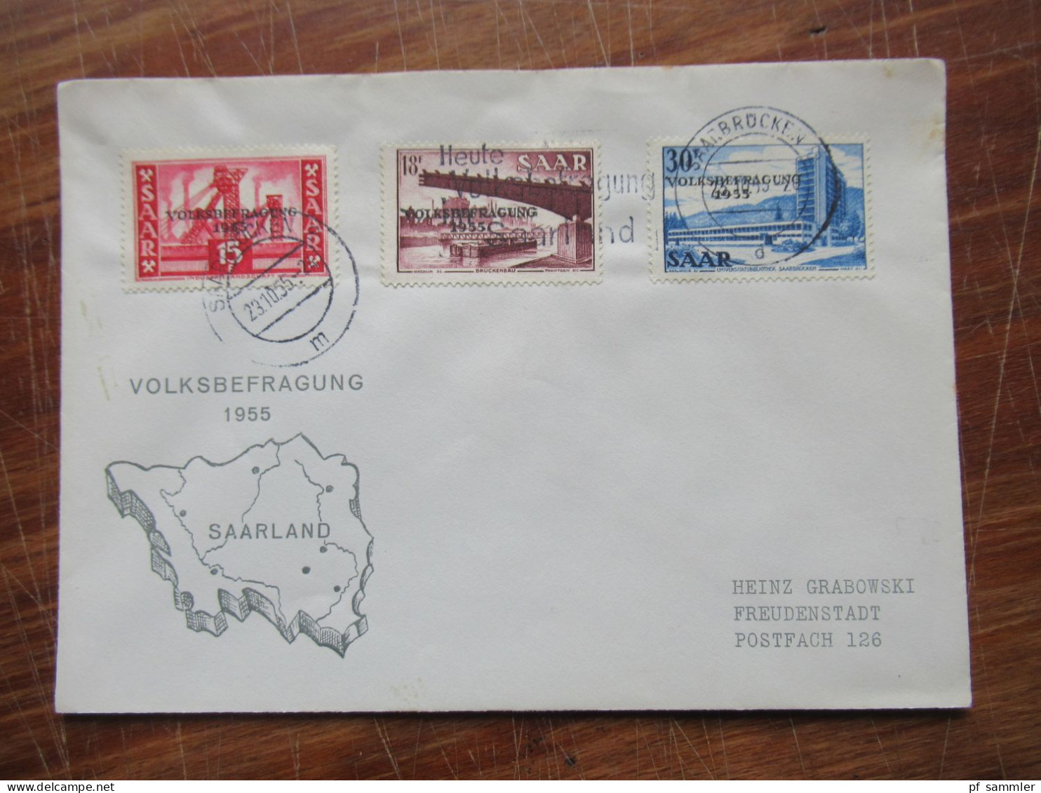 Saar / Saarland 1955 - 59 Belegeposten / FDC / Sonder PK insg. 41 Stück! Mit dem guten FDC Nr.329 (280€) Hoher KW!!