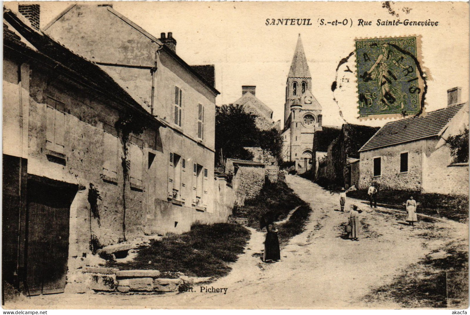 CPA Santeuil Rue Sainte-Genevieve FRANCE (1330001) - Santeuil
