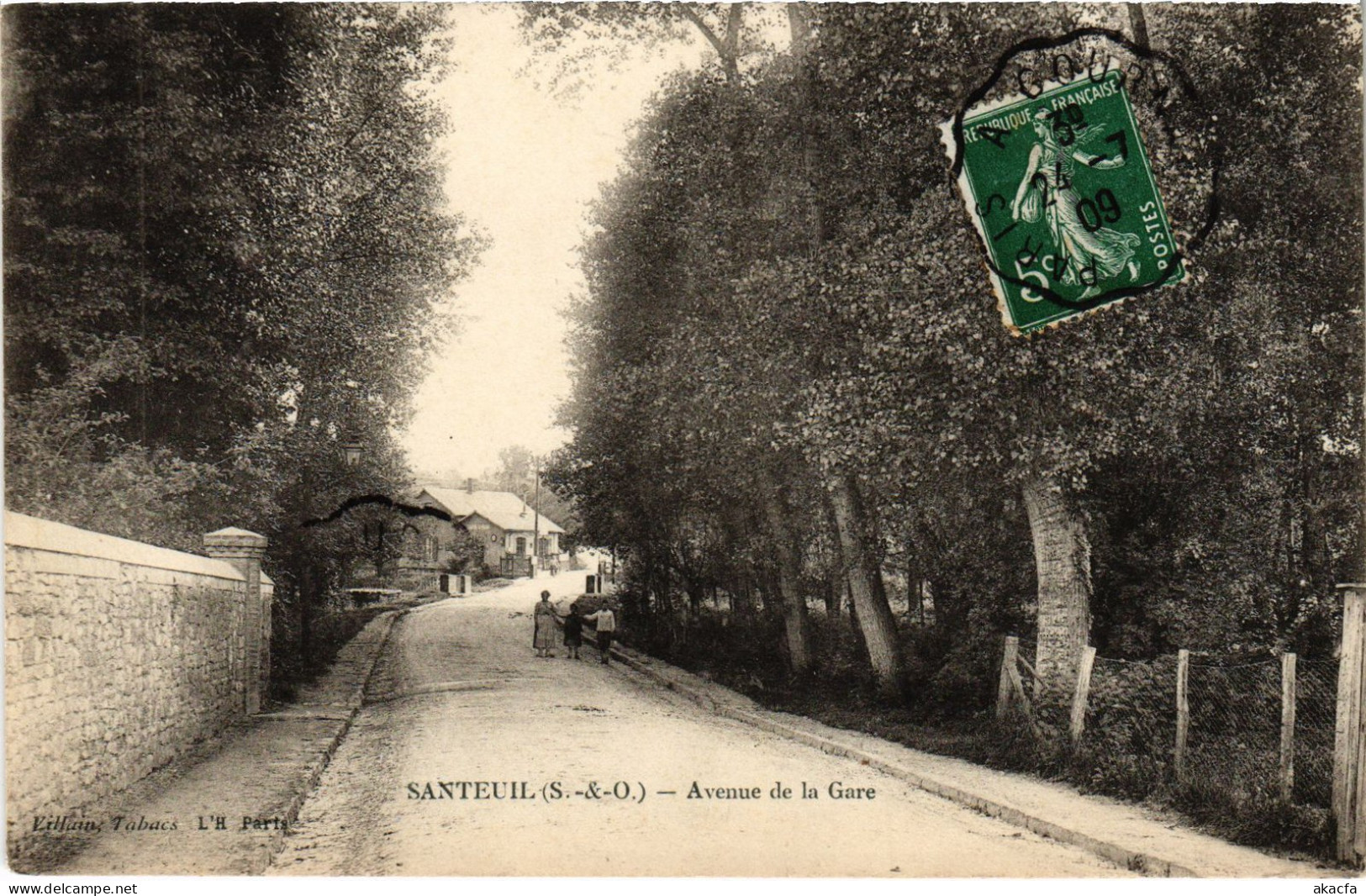 CPA Santeuil Avenue De La Gare FRANCE (1330006) - Santeuil