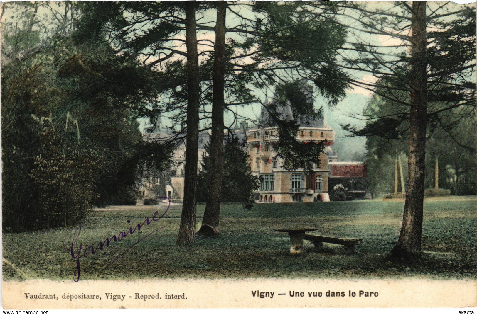 CPA Vigny Une Vue Dans Le Parc FRANCE (1330109) - Vigny