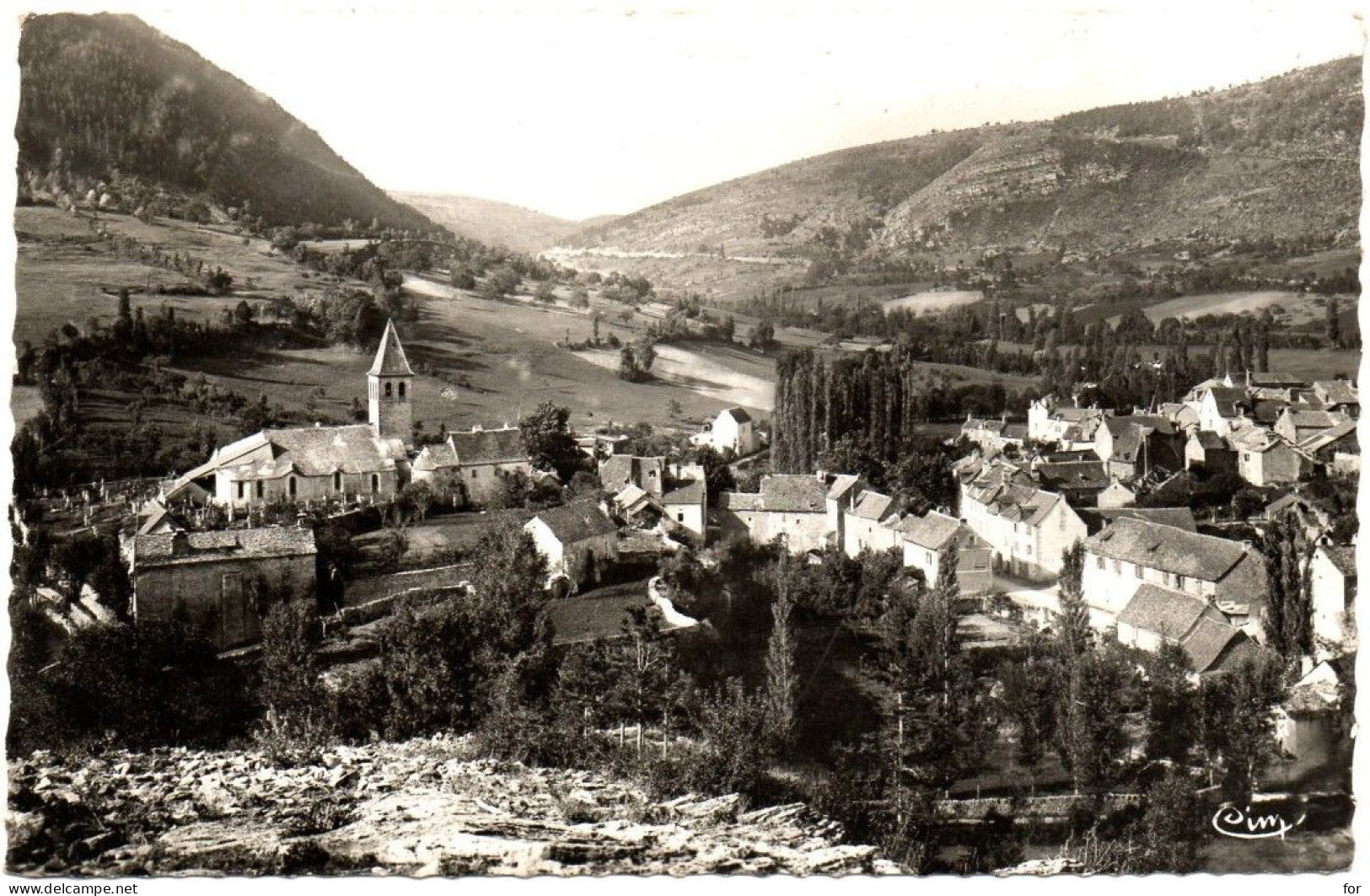 Lozère : CHANAC : Vue D'ensemble Du Côté De L'église - Chanac